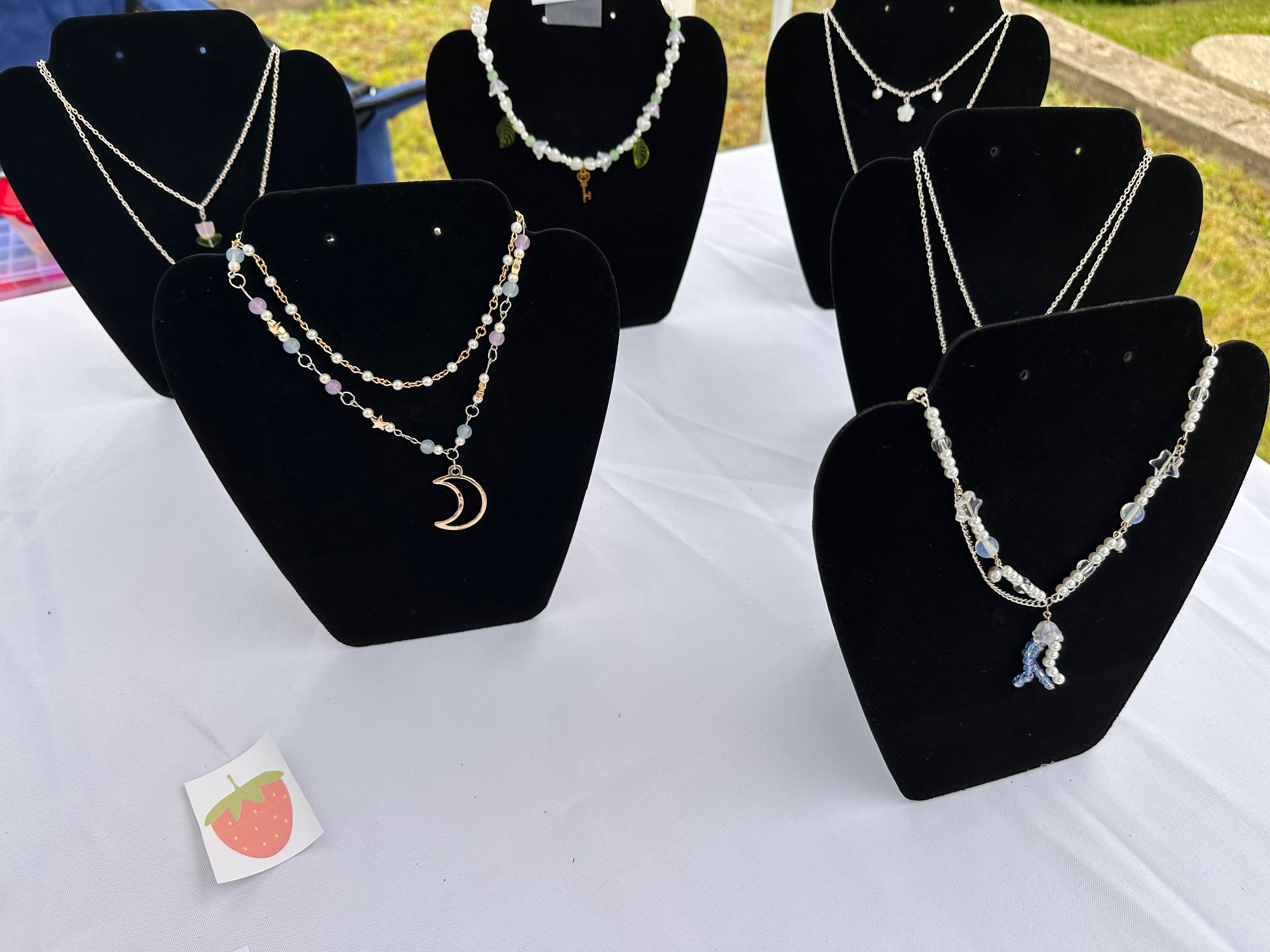 Elegant Necklaces at Strawberry Festival